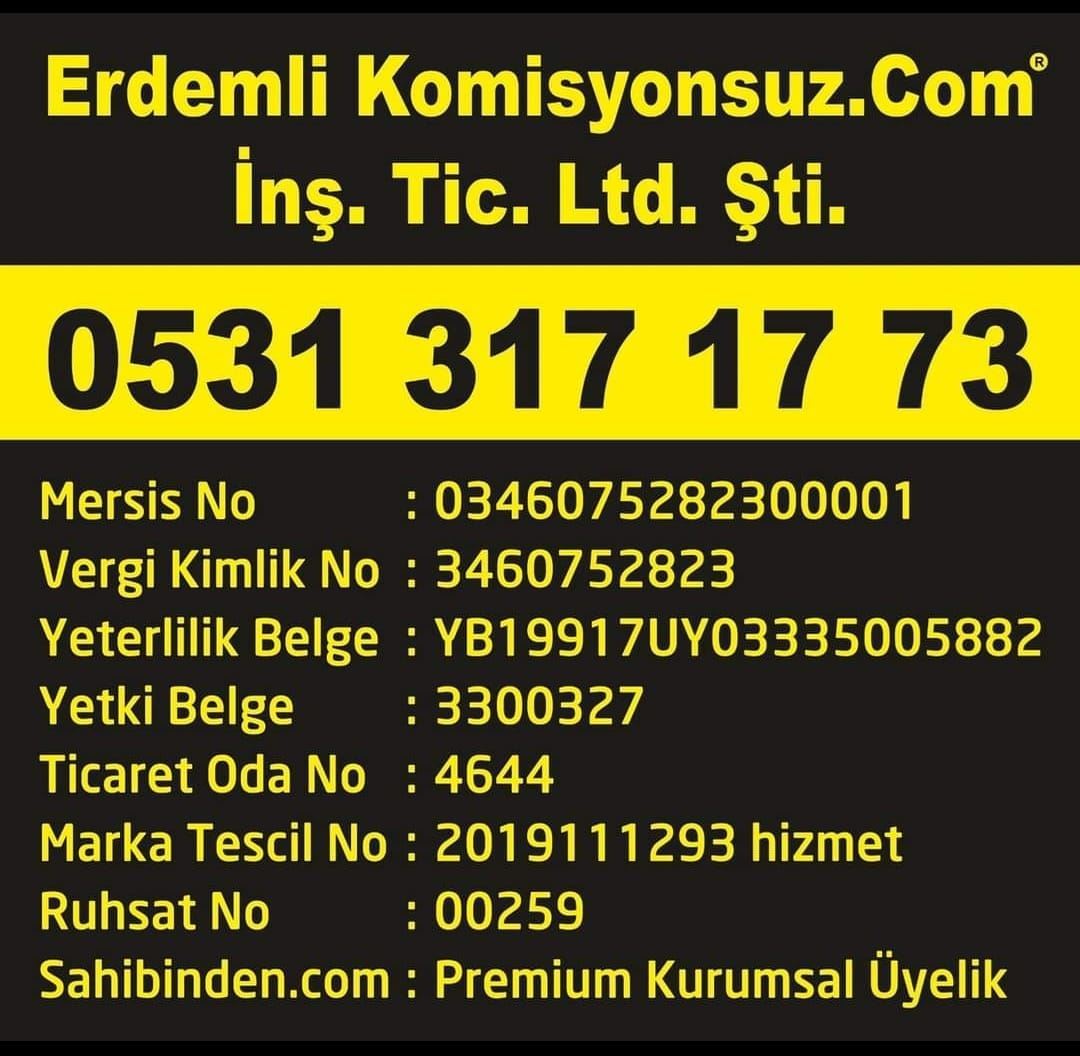 ERDEMLİKOMİSYONSUZ 3+1 SATILIK DAİRE ERDEMLİ resmi